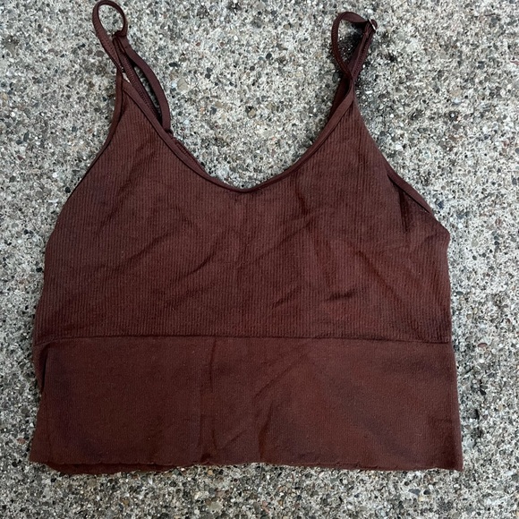 Anthropologie brown tank size xs - Picture 2 of 3